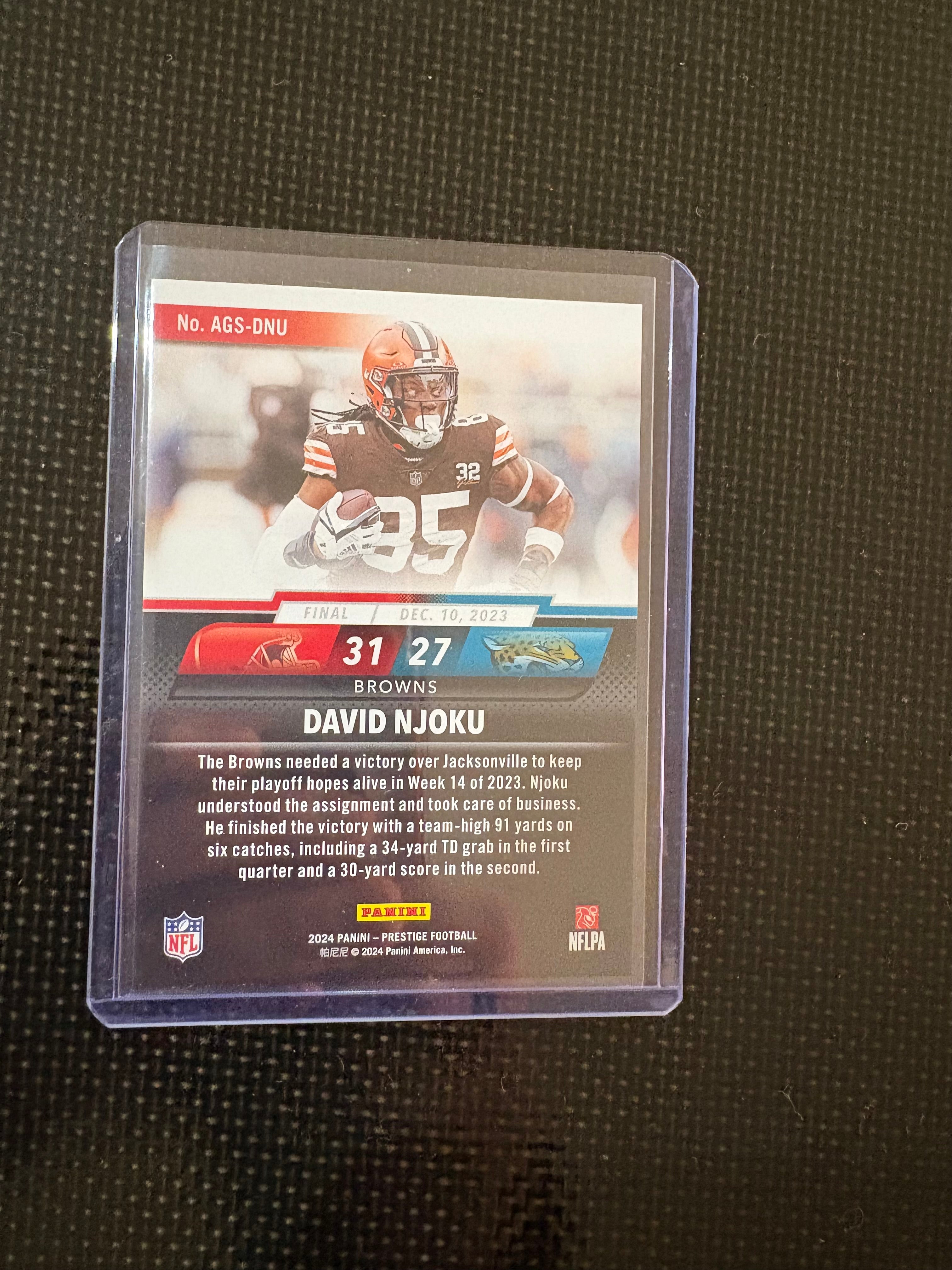 Panini prestige card