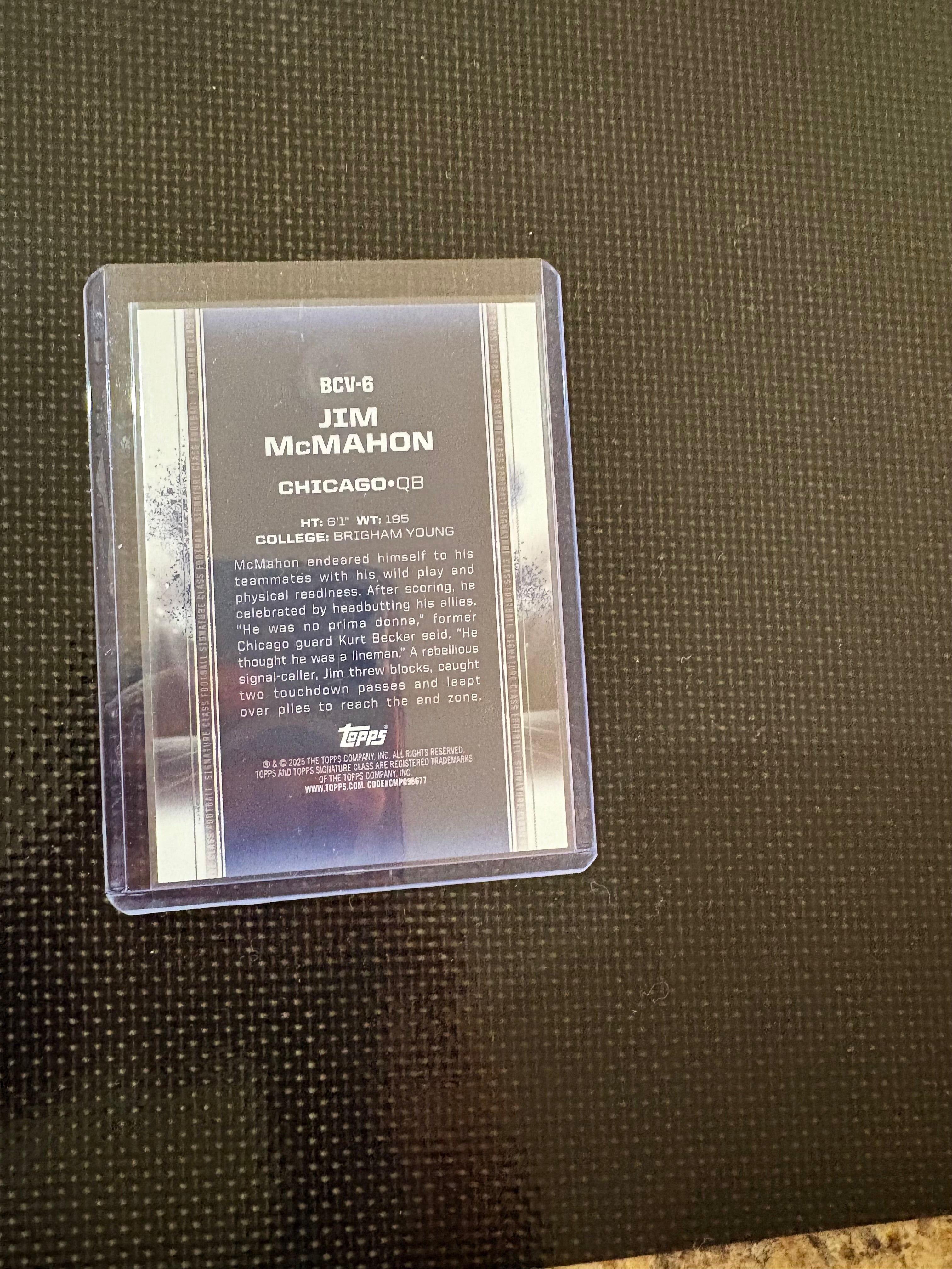 Topps signature cards