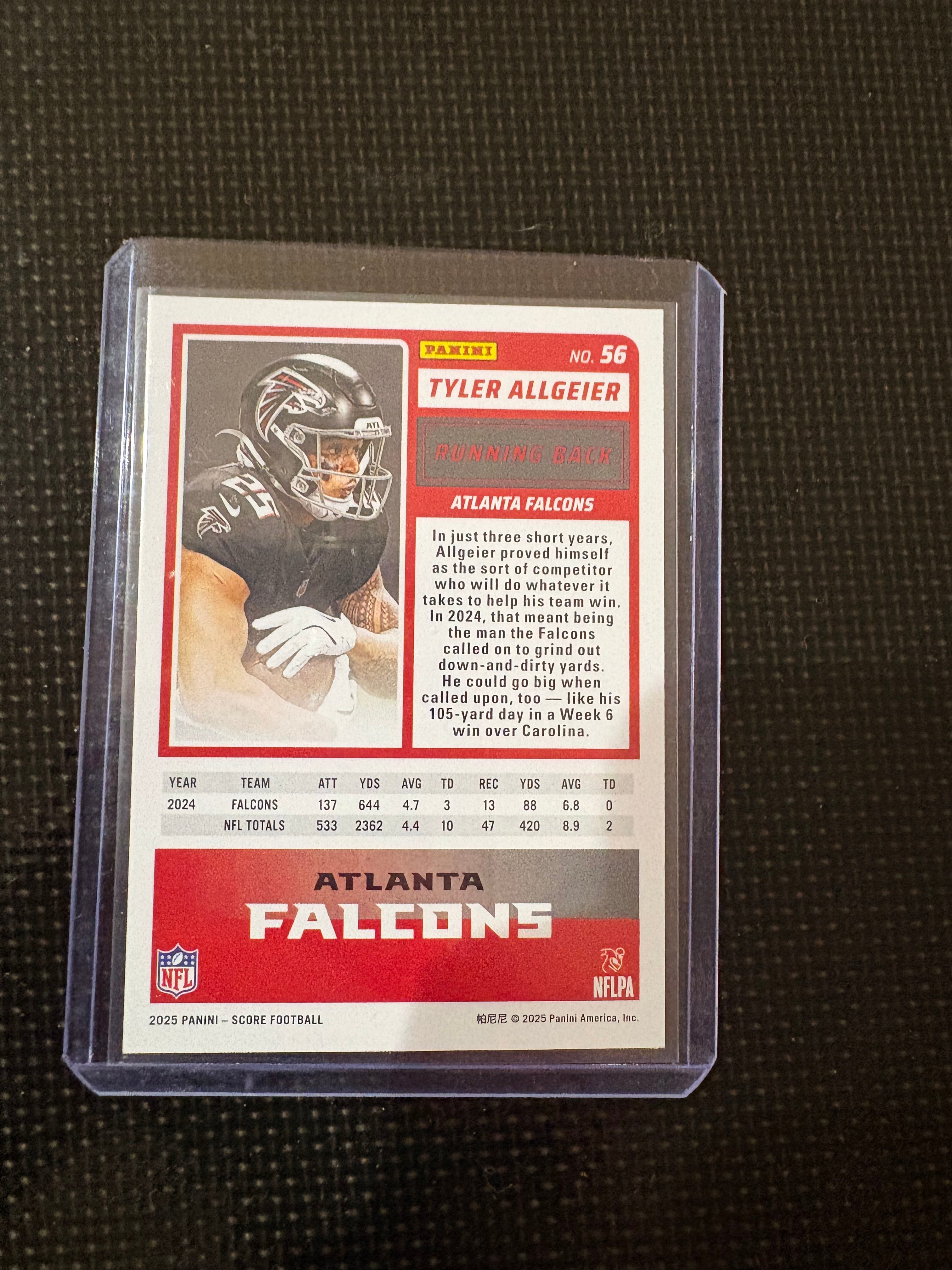Panini Score card