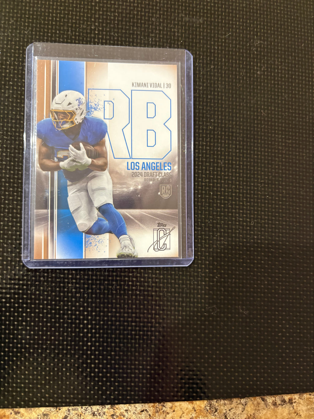 Topps signature card