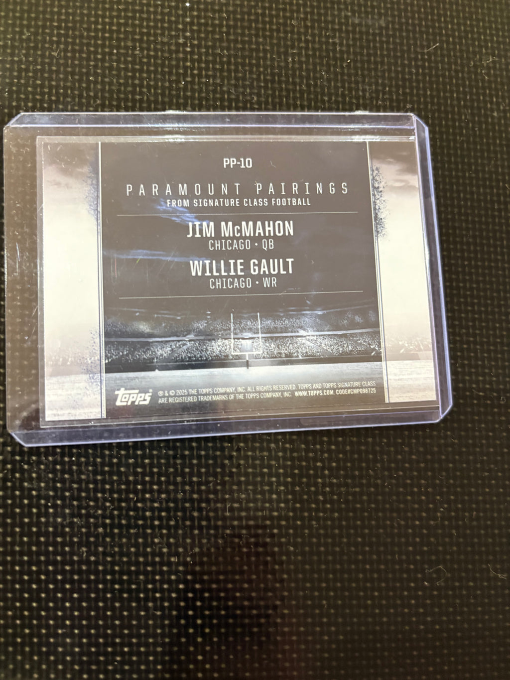 Topps signature card
