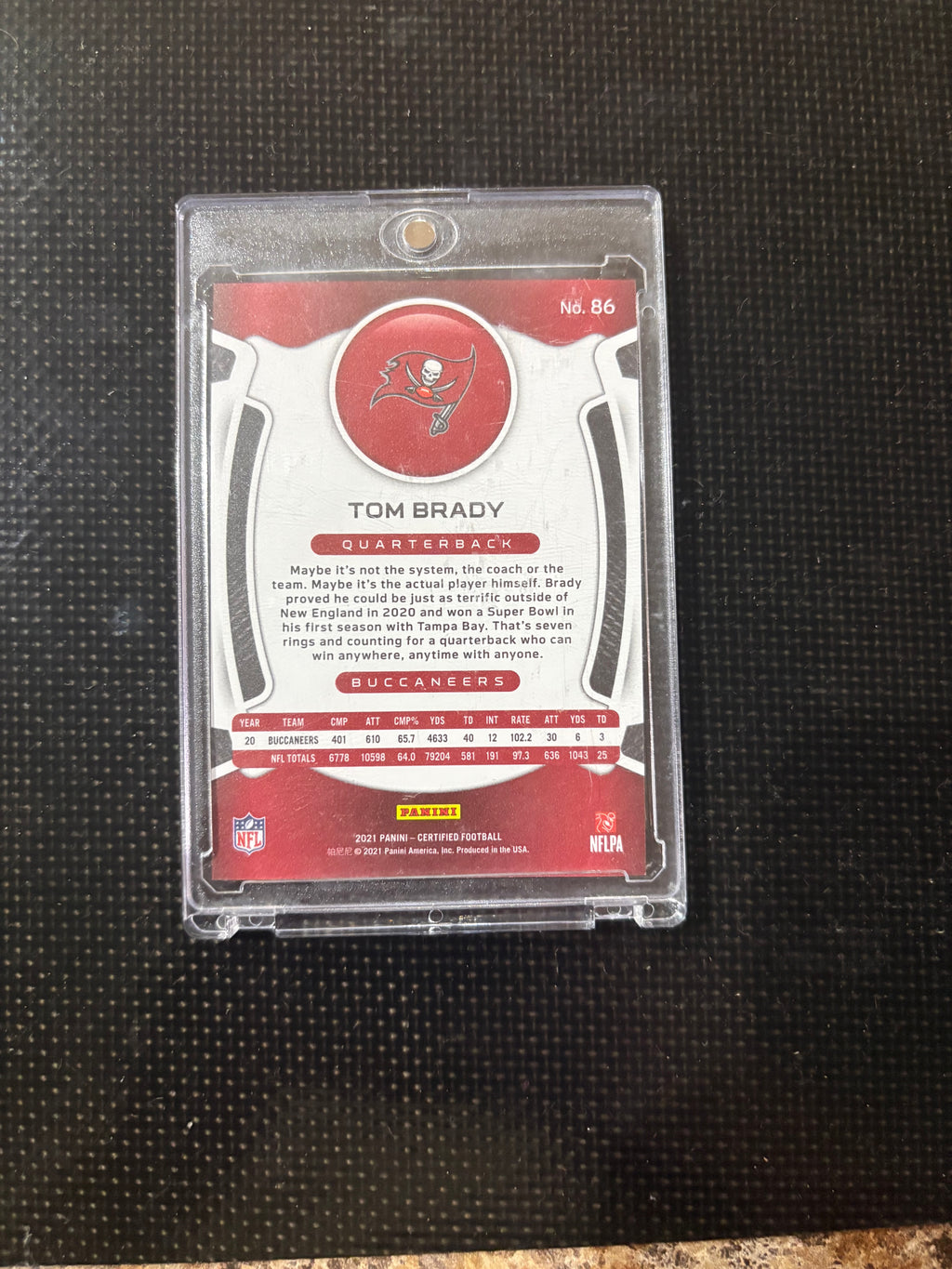 2021 Panini Certified card